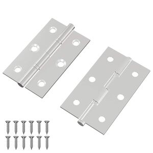 vidaXL G&aring;ngj&auml;rn Enf&auml;rgad 2 pcs Silver 58 x 35 x 1 mm St&aring;l