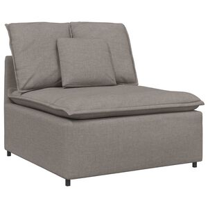vidaXL Modul&auml;r mittmodul f&ouml;r soffa med kuddar taupe 100 cm
