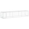 vidaXL H&ouml;nsg&aring;rd Silver 500 x 100 x 100 cm Galvaniserat st&aring;l