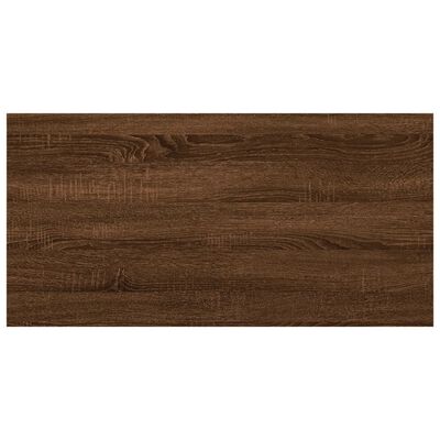vidaXL Vägghyllor 4 st brun ek 40x20x1,5 cm konstruerat trä