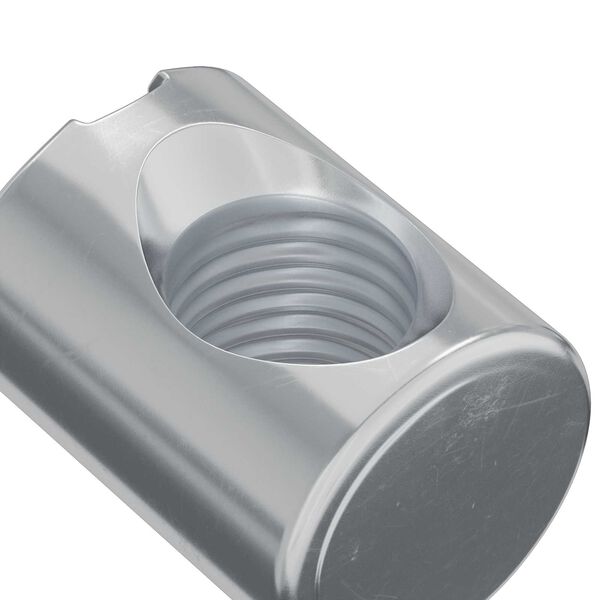 vidaXL F&auml;stdon f&ouml;r tunnor 12 pcs Silver M6 x 13 mm Metall