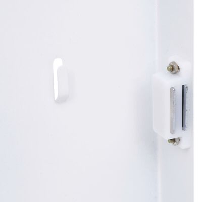 vidaXL Nyckelskåp med magnetisk tavla vit 30x20x5,5 cm