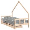 vidaXL S&auml;ngram med l&aring;dor f&ouml;r barn 90x190 cm massiv furu