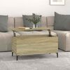 vidaXL Soffbord sonoma-ek 90x44,5x45 cm konstruerat tr&auml;