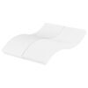 vidaXL Skummadrass vit 140x210 cm h&aring;rdhet H2 H3