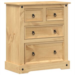 vidaXL Byr&aring; Corona 80x43x91 cm massiv furu