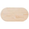 vidaXL Bordsskiva 100x50x2,5 cm massivt tr&auml; furu oval