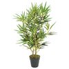 vidaXL Konstv&auml;xt bambu 368 blad 80 cm gr&ouml;n