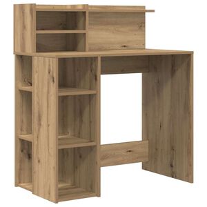 vidaXL Skrivbord Artisan Ek Konstruerat tr&auml; 90 x 48 x 101,5 cm
