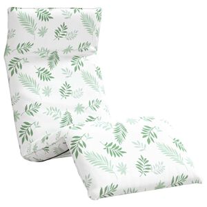 vidaXL Hopf&auml;llbar solstol bladm&ouml;nster 175x54x8,5 cm oxfordtyg