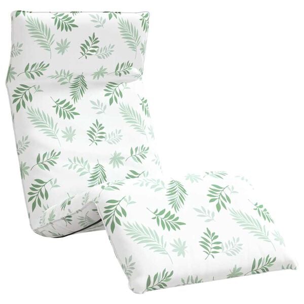 vidaXL Hopf&auml;llbar solstol bladm&ouml;nster 175x54x8,5 cm oxfordtyg