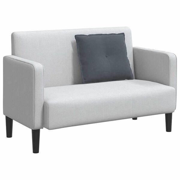 vidaXL Ryggkudde M&ouml;rkgr&aring; 60 x 50 cm Kordread tyg