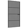 vidaXL Inredningsd&ouml;rr 102,5 x 201,5 cm H&auml;rdat Glas och Aluminium