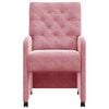 vidaXL Matstolar med hjul med hjul 2 pcs Rosa 58 x 67 x 97 cm Sammet