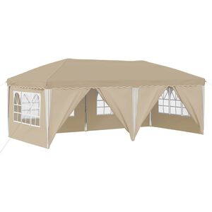 vidaXL Pop-up Partyt&auml;lt 575 x 288 x 245 cm Gr&auml;ddvit