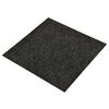vidaXL Matta 20 pcs Svart 50 x 50 cm Bitumen