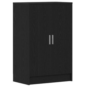vidaXL Skosk&aring;p svart ek 60x35x92 cm konstruerat tr&auml;