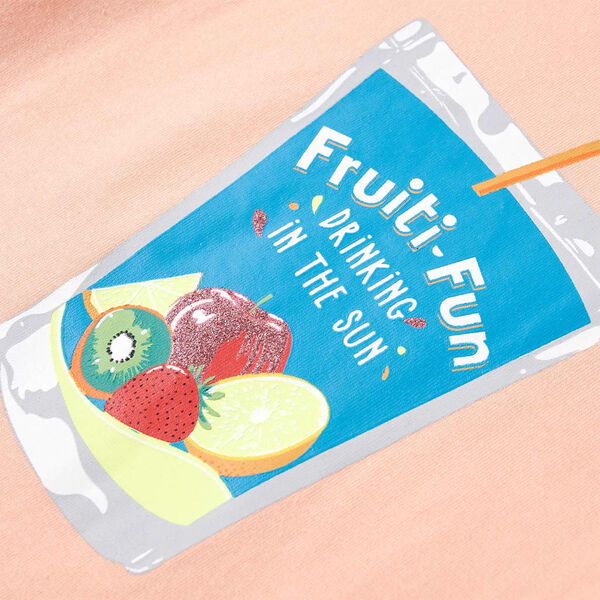 T-shirt f&ouml;r barn ljus orange 140