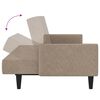 vidaXL B&auml;ddsoffa med pall 2-sits taupe mikrofibertyg