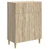 vidaXL Sideboard Sonoma-ek 66 x 34,5 x 90 cm Konstruerat tr&auml;