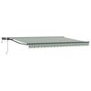 vidaXL Manuell markisram med LED-lampor Gr&ouml;n, Vit, Antracit 4 &times; 3,5 m