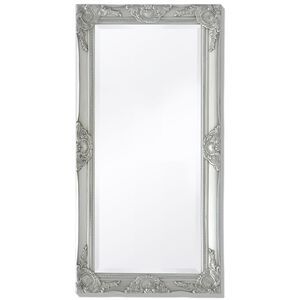 vidaXL V&auml;ggspegel i barockstil 100x50 cm silver