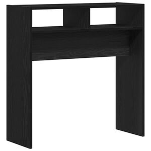 vidaXL Konsolbord Svart Ek 78 x 30 x 80 cm Konstruerat tr&auml;