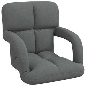 vidaXL Justerbar golvstol med armst&ouml;d 5 l&auml;gen Tyg
