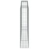 vidaXL Gabioner b&aring;gformade 4 st 400x50x220/240 cm galvaniserat j&auml;rn
