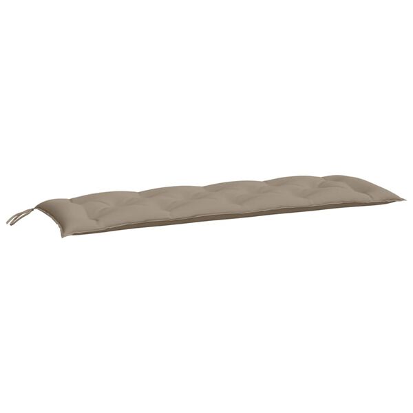 vidaXL B&auml;nkdynor f&ouml;r tr&auml;dg&aring;rden 2st Taupe 150x50x7cm oxfordtyg