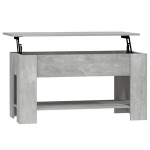 vidaXL Soffbord betonggr&aring; 101x49x52 cm konstruerat tr&auml;