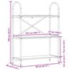 vidaXL Hyllsystem R&ouml;kt ek 80 x 30 x 109 cm Konstruerat tr&auml;