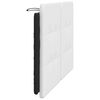 vidaXL Headboard Cushion "Zadar" White and Black 140 cm Faux Leather