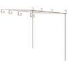 vidaXL Pergola antikbrun 4x3x2,5 m j&auml;rn
