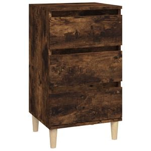 vidaXL S&auml;ngbord r&ouml;kf&auml;rgad ek 40x35x70 cm konstruerat tr&auml;