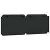vidaXL Headboard Cushion "Zadar" Black 137 cm Faux Leather