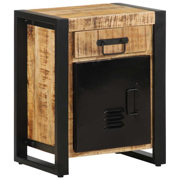 vidaXL Nattduksbord 40x30x50 cm massivt grovt mangoträ