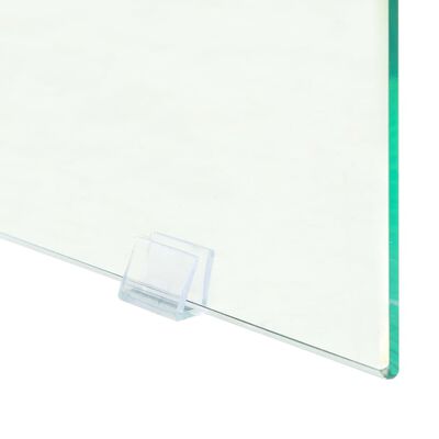 vidaXL Konsolbord MDF och glas 120x30x76 cm ekfärgat