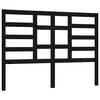 vidaXL S&auml;nggavel svart 126x4x104 cm massiv furu