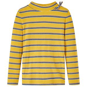 T-shirt med l&aring;nga &auml;rmar f&ouml;r barn ockra 140