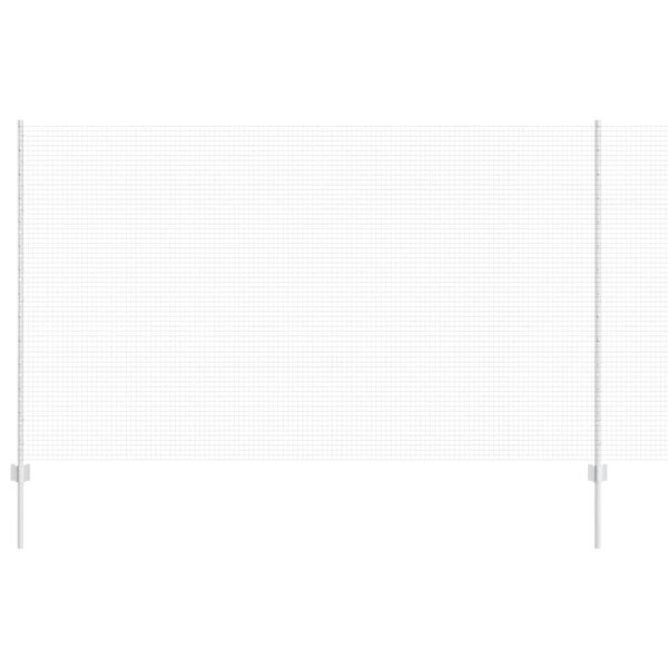 vidaXL St&auml;ngsel med stolpe Gr&aring; 1,4 x 25 m St&aring;l och PVC