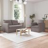 vidaXL Soffa 2 pcs Taupe