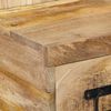 vidaXL S&auml;ngbord 60x32x80 cm massivt grovt mangotr&auml;