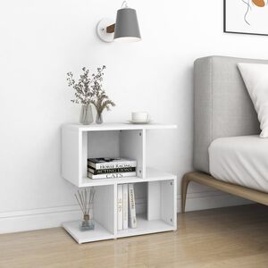 vidaXL Sidosk&aring;p vit 50x30x51,5 cm konstruerat tr&auml;