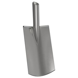vidaXL Skyffelhuvud Silver 43 x 17 cm Pulverlackerat st&aring;l