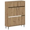 vidaXL Skosk&aring;p ZWOLLE 78 x 24 x 103 cm Konstruerat tr&auml; Artisan-ek