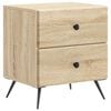 vidaXL Nattduksbord Sonoma-ek 43 x 34,5 x 47,5 cm Konstruerat tr&auml;