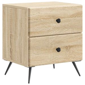 vidaXL Nattduksbord Sonoma-ek 43 x 34,5 x 47,5 cm Konstruerat tr&auml;