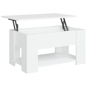 vidaXL Soffbord vit 79x49x41 cm konstruerat tr&auml;