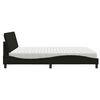 vidaXL Bed with Mattress "Hanko" Black 180x200 cm Fabric